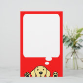 見る黄色いラブラドール 便箋 (スタンド正面)