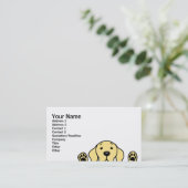 見る黄色いラブラドール 名刺 (スタンド正面)