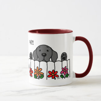 見る黒いラブラドール マグカップ