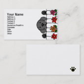 見る黒いラブラドール 名刺 (正面/裏面)