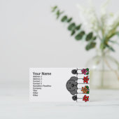 見る黒いラブラドール 名刺 (スタンド正面)