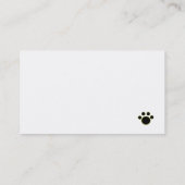 見る黒いラブラドール 名刺 (裏面)