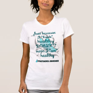 "見る"健康/蝶…Dysautonomia Tシャツ