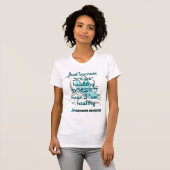 "見る"健康/蝶…Dysautonomia Tシャツ (正面フル)