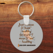 「見る」健康/蝶…RSD/CRPS キーホルダー (正面)