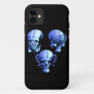 見る、聞く、悪話悪スカルiPhone 5Gケース iPhone 11 ケース
