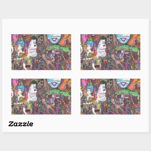 見る 長方形シール (シート)