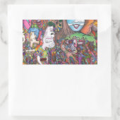 見る 長方形シール (バッグ)