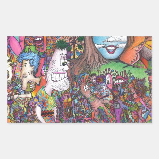 見る 長方形シール (正面)