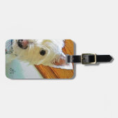 見るWestie犬の顔 ラゲッジタグ (正面横)