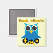 見るWhooの2誕生日Tシャツとギフト マグネット (正面/裏面)