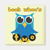 見るWhooの2誕生日Tシャツとギフト マグネット (正面)