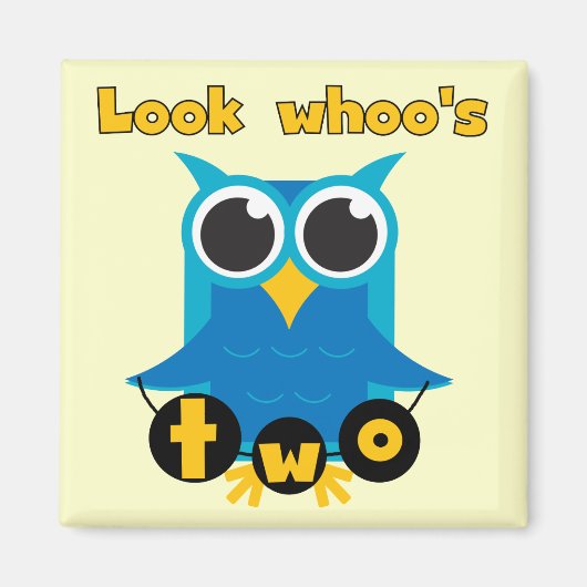 見るWhooの2誕生日Tシャツとギフト マグネット (正面)