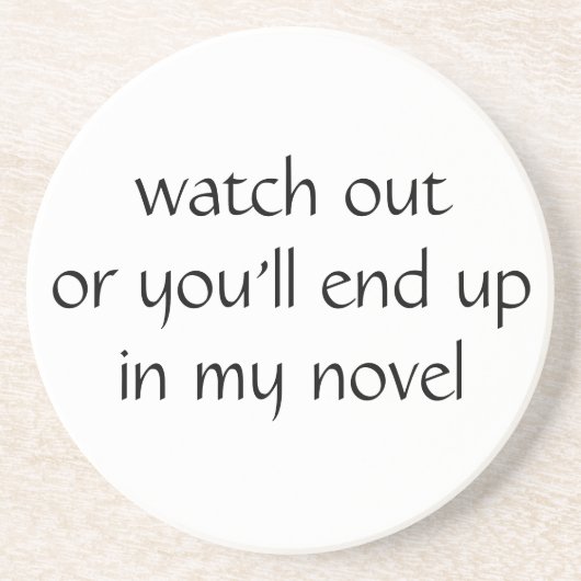 見れば私の新しいに行きつきます(白い) コースター (正面)