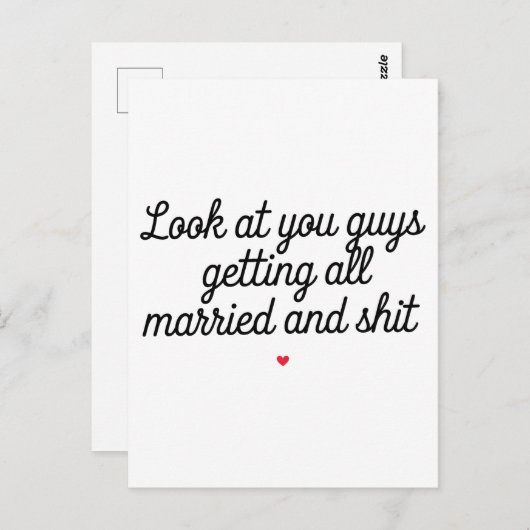 見ろ全てを手に入れた結婚したお前らおもしろい ポストカード (正面/裏面)