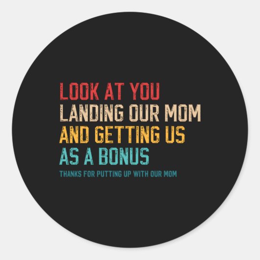 見ろ私たちの母を上陸させ、ボーとして私たちを得る ラウンドシール (正面)