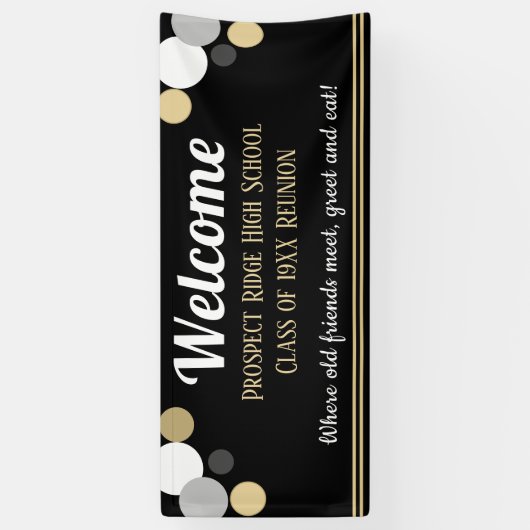 見ろ！おもしろいクラス懇親会バナー 横断幕 (縦)