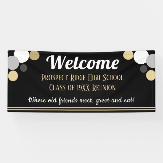 見ろ！おもしろいクラス懇親会バナー 横断幕 (横)