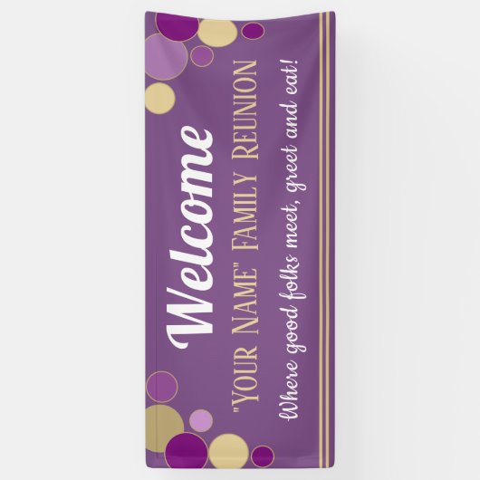 見ろ！おもしろいファミリ懇親会バナー 横断幕 (縦)