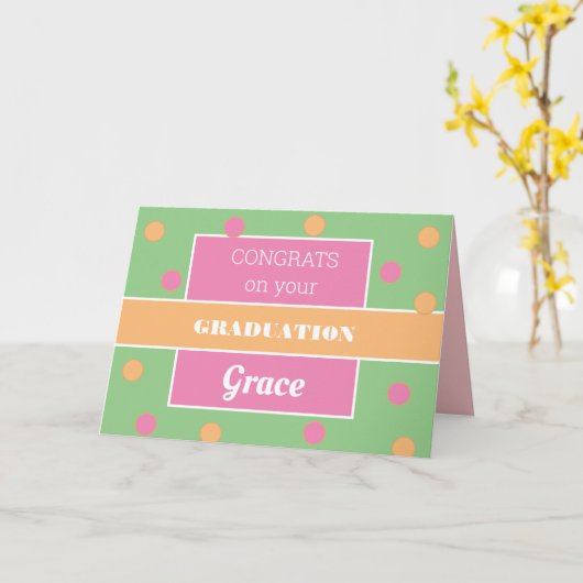 見ろ！おもしろい·スクール卒業証！ カード (黄色い花)