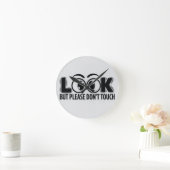 見ろ、しかし、Touch ラウンド壁時計 (ホーム)