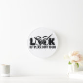 見ろ、しかし、Touch ラウンド壁時計 (ホーム)