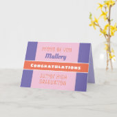 見ろ！カスタムジュニア・ハイ卒業カード！ カード (黄色い花)