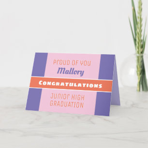 見ろ！カスタムジュニア・ハイ卒業カード！ カード