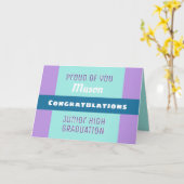 見ろ！カスタムジュニア・ハイ卒業カード！ カード (黄色い花)