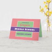 見ろ！カスタム中学校卒業カード！ カード (黄色い花)