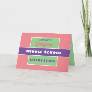 見ろ！カスタム中学校卒業カード！ カード