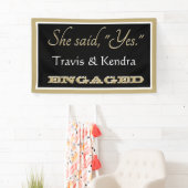 見ろ！カスタム婚約パーティ旗 横断幕 (インサイチュ)