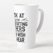 見ろ カフェラテマグ (右アングル)