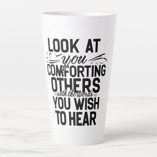 見ろ カフェラテマグ (正面)