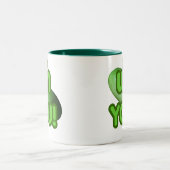 見ろ!...グリーンスカッシュ(冬瓜) ツートーンマグカップ (中央)