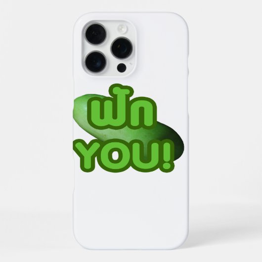 見ろ！...グリーンスカッシュ（冬瓜） iPhoneケース (裏面)