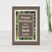 見ろ！ハッピーバースデーおじさんグリーティングカード サンキューカード (正面)