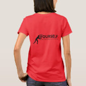 「見ろ、信じ自分で押せ」 Tシャツ (裏面)
