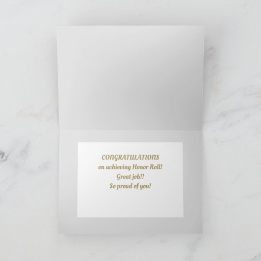 見ろ!名誉転がおめでとう カード (内部)