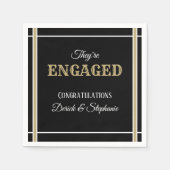 見ろ！婚約パーティナプキン スタンダードカクテルナプキン (正面)