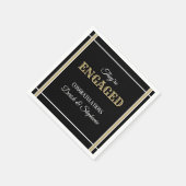 見ろ！婚約パーティナプキン スタンダードカクテルナプキン (角)