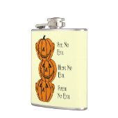 見ろ、聞け、悪い話カボチャのフラスコ フラスク (左)