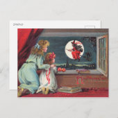 見ろ！魔女ムーンナイト！ヴィンテージ ポストカード (正面/裏面)