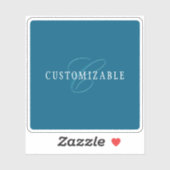 見エレガントたモノグラム | オーシャンブルー シール (シート)