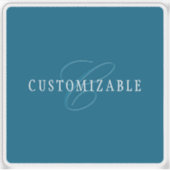 見エレガントたモノグラム | オーシャンブルー シール (正面)