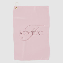 見エレガントたモノグラム | ローズゴールド ゴルフタオル