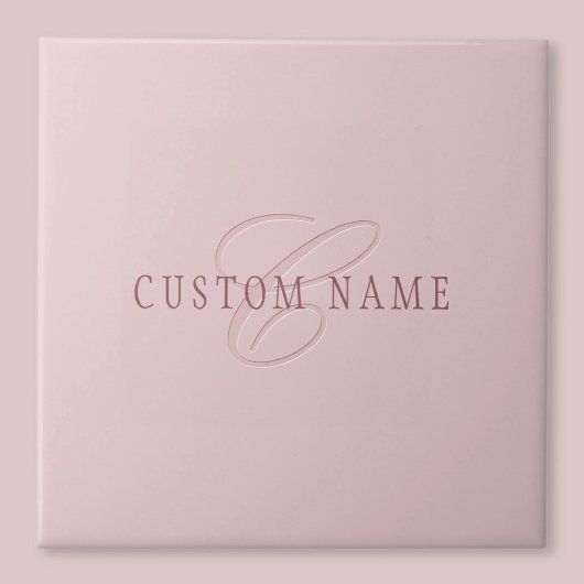 見エレガントたモノグラム | ローズゴールド タイル