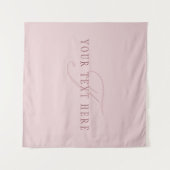 見エレガントたモノグラム | ローズゴールド タペストリー (正面(横))