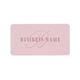 見エレガントたモノグラム | ローズゴールド ラベル