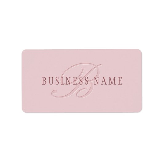 見エレガントたモノグラム | ローズゴールド ラベル (正面)